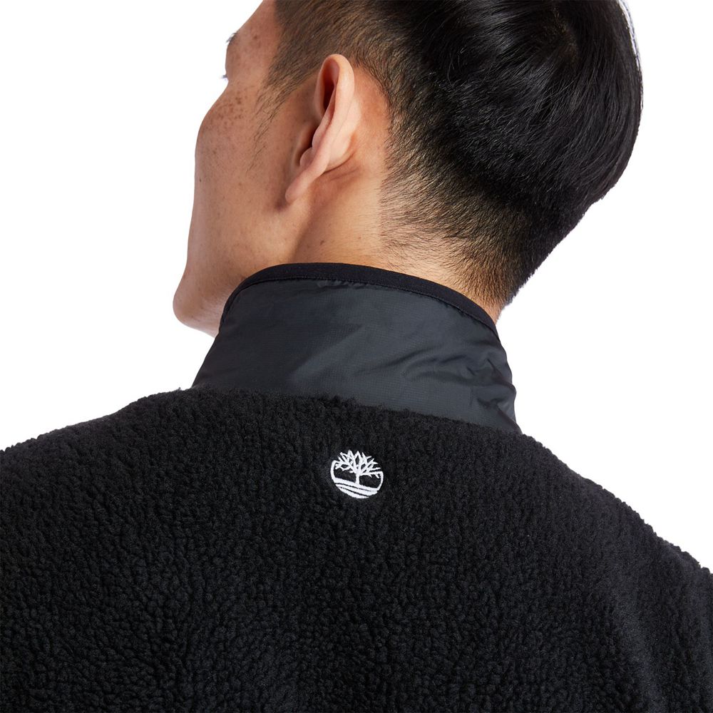 Jaqueta Masculino - Timberland Colorborck Recycled Fleece - WCPUL4273 - Pretas